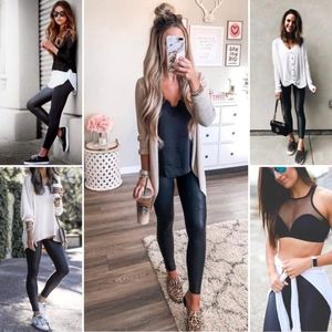 Faux Leather Workout Leggings